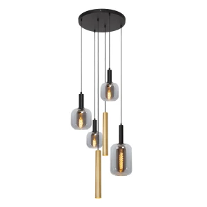 Lampa wisząca Lucide JOANET 45494/16/96 złoty, czarny
