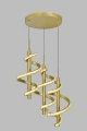 Lampa wisząca Aviano CLARET Złoty 9209-0315