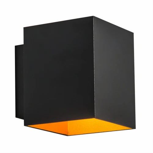 91063 SOLA WL SQUARE KINKIET CZARNY+ZŁOTY