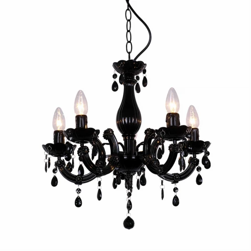 Lampa wisząca MAGNOLIA RLD94016-5B czarna 5xE14 wys.110cm