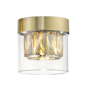 Plafon Zumaline GEM C0389-01A-0FD2-PL03 J antyczny brąz 1xG9 szer.11cm