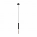 Lampa wisząca Zumaline P0461-01E-P7P7 ONE czarna 1xLED wys.60-141cm
