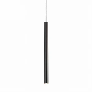 Lampa wisząca Zumaline LOYA P0461-01A-L8L8 czarna wys.64-140cm