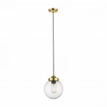 Lampa wisząca Zumaline RIANO P0454-01D-F7AC złota 1xE27 wys.34-141cm