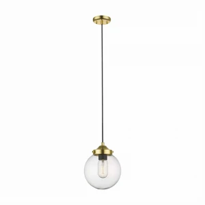 Lampa wisząca Zumaline RIANO P0454-01D-F7AC złota 1xE27 wys.34-141cm
