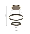Lampa wisząca podwójna Aviano MARLING 6072-305