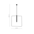 Lampa wisząca FARO (kwadrat) - 0544/ZŁ AMPLEX
