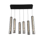 Lampa wisząca Aviano CILINDRO czarny / klosz dymiony 6223-0610