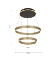 Lampa wisząca Aviano MARLING złoty / czarny 6072-304