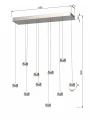 Lampa wisząca Aviano QUIBERON nikiel matowy 7039-1003