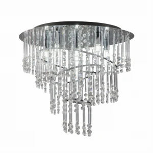 Plafon Zumaline 19154L TERRE chrom 6xG9 szer.45cm