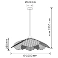 Lampa wisząca Goldlux TOBAGO XL 1*E27