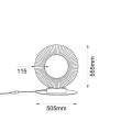 Lampa gabinetowa NEXO G czerwona terakota 4000K