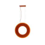Lampa wisząca pionowa NEXO Z1 czerwona terakota średnica 50 cm 4000K