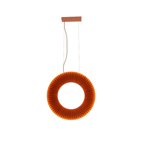 Lampa wisząca pionowa NEXO Z1 czerwona terakota średnica 50 cm 4000K