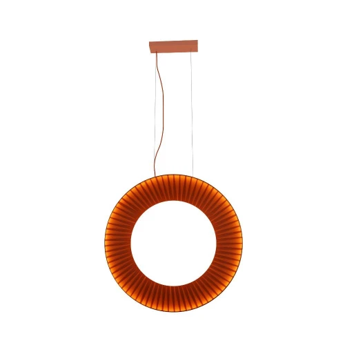 Lampa wisząca pionowa NEXO Z2 czerwona terakota średnica 100 cm 4000K