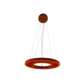 Lampa wisząca pozioma NEXO Z3 czerwona terakota średnica 50 cm 4000K