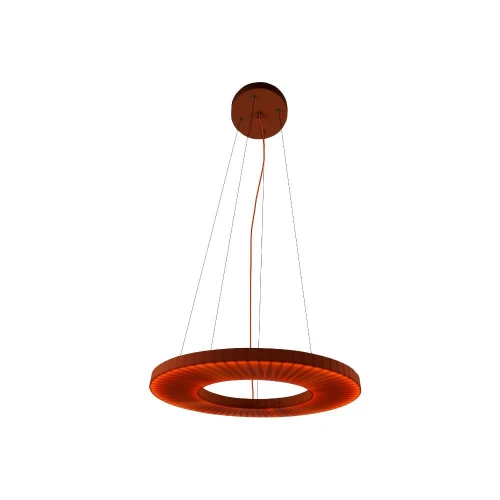 Lampa wisząca pozioma NEXO Z3 czerwona terakota średnica 50 cm 4000K