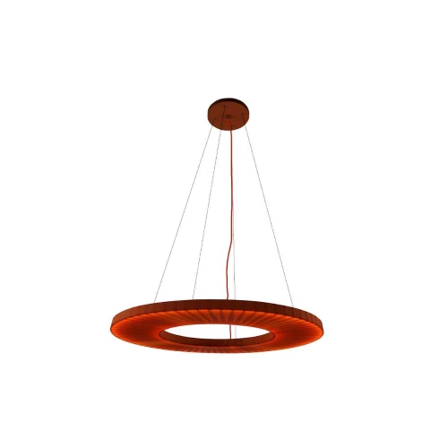 Lampa wisząca pozioma NEXO Z4 czerwona terakota średnica 100 cm 4000K