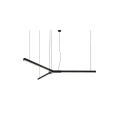 Lampa wisząca TRIKAL Z stal czarna średnica 134 cm 3000K