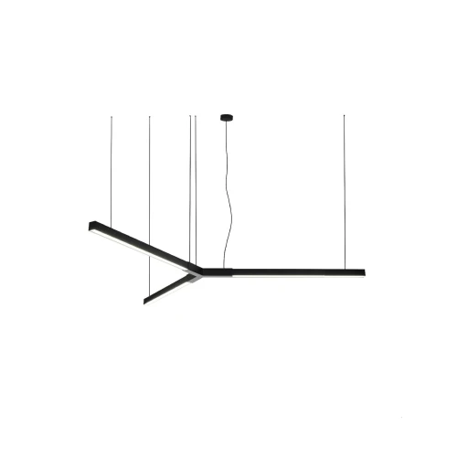 Lampa wisząca TRIKAL Z stal czarna średnica 134 cm 3000K