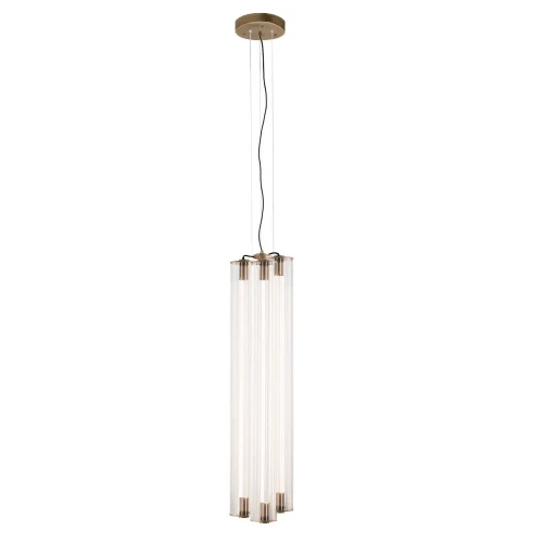 Lampa wisząca potrójna MEREZI 3 mosiądz patyna mat 3000K