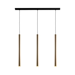 Lampa wisząca Antigo Akadi 3 Mosiądz polerowany-czarna (700 mm) 8885