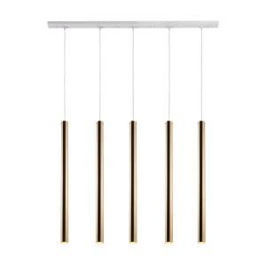 Lampa wisząca Antigo Akadi 5 Mosiądz polerowany-biała (700 mm) 8888