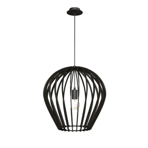 Lampa wisząca Antigo Bala Czarna sklejka (460 mm) 5019