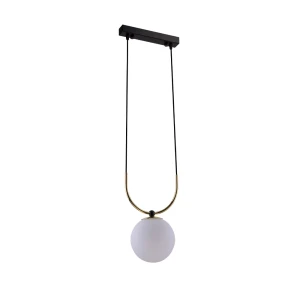 Lampa wisząca Antigo Balos Mosiądz polerowany-czarna 8162