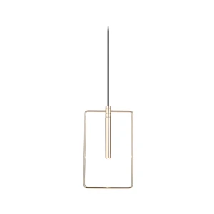 Lampa wisząca Antigo Faro prostokąt Mosiądz polerowany (185 mm) 8288