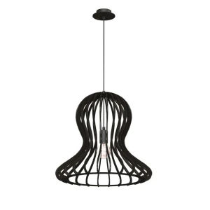 Lampa wisząca Antigo Octo Czarna sklejka (440 mm) 5020