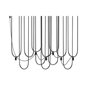 Lampa wisząca Antigo Udin 6 Czarna 9785