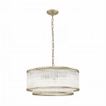 Lampa wisząca Zumaline SERGIO P0528-06H-V6AC złota 6xE14 wys.38.5-149cm