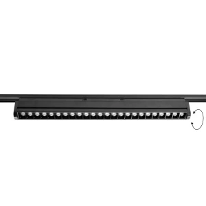 Spot magnetyczny Antigo Komatsu Slim dot move Czarny 48V 24W 1920lm (452 mm) 3000K 6061