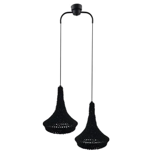 Lampa wisząca Antigo Mahaka 2 Czarna (500 mm) 5173