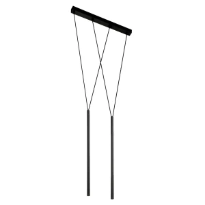 Lampa wisząca Antigo Miaki 2 Czarna (600 mm) 5165