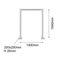 Lampa stojąca ogrodowa Antigo Taketa Antracyt (1640 mm) 9933