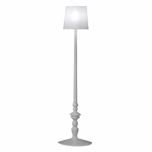 Lampa ALI&BABA - Floor White Ceramic/Linen KARMAN 