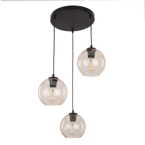 Lampa wisząca 4601 TK Lighting CUBUS bursztyn 3 Koło