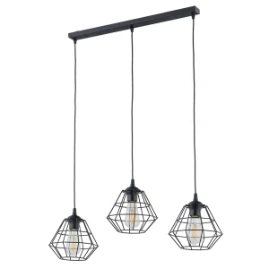 Lampa wisząca 6203 TK Lighting DIAMOND czarny 3 Listwa
