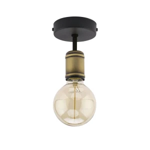Lampa sufitowa 1901 TK Lighting RETRO 1 Czarny / Patyna