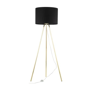 Lampa podłogowa 6635 TK Lighting UMBERTO czarny złoty 1