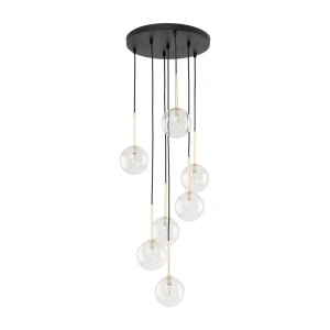 Lampa wisząca 5362 TK Lighting NILOS czarny / złoty 7