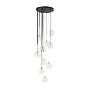 Lampa wisząca 5944 TK Lighting NILOS czarny / złoty 10