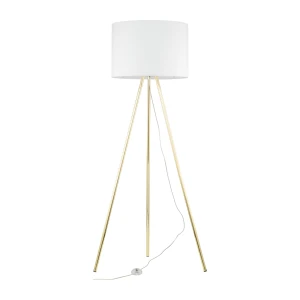 Lampa podłogowa 6637 TK Lighting UMBERTO biały złoty 1