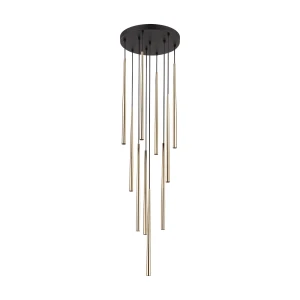 Lampa wisząca 10118 TK Lighting PIANO czarny złoty 10