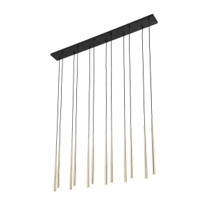 Lampa wisząca 10119 TK Lighting PIANO czarny złoty 12