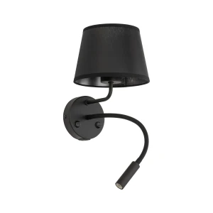Kinkiet 10203 TK Lighting MAJA czarny 2 E27+ G9 Usb