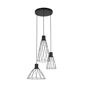 Lampa wisząca 10187 TK Lighting MODESTO czarny 3 Koło
